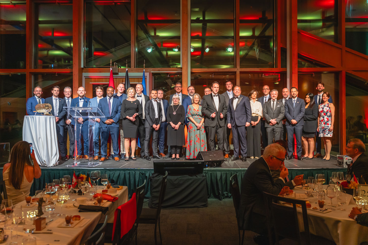 BCBC 2024 award winners group photo on stage