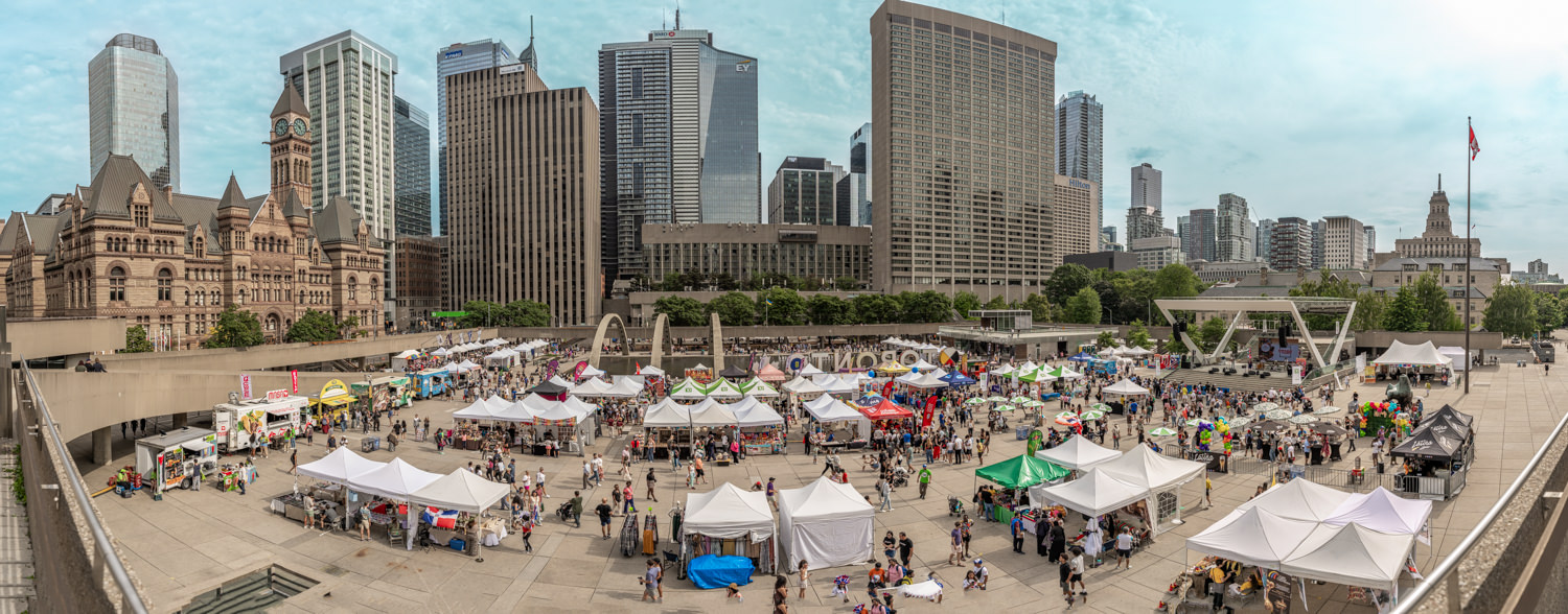 Panamerican Food Festival aerial view