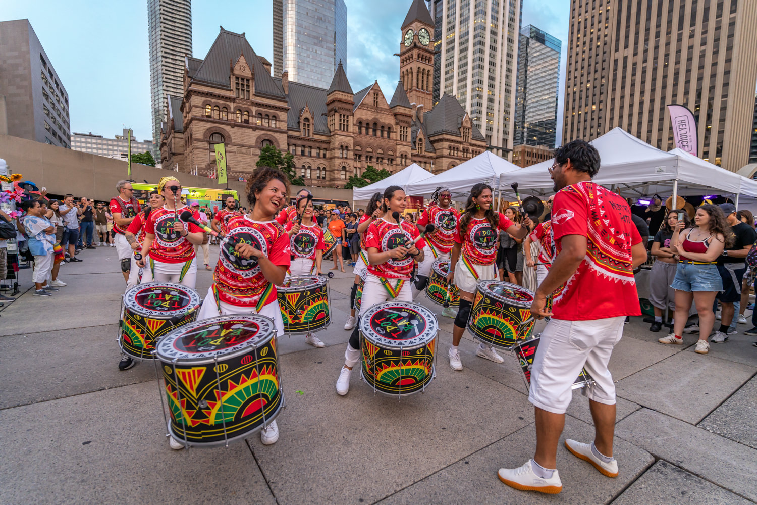 Samba drum group Panamerican Food Festival