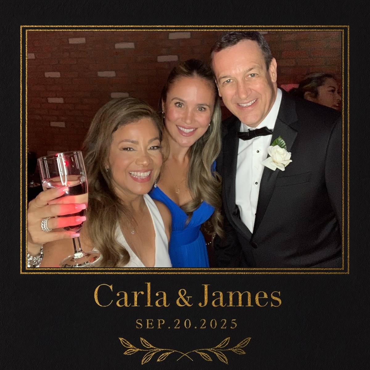 Carla & James wedding frame
